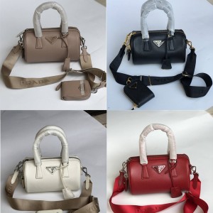 PRADA普拉达中国官网正品Saffiano 皮革手袋三合一枕头包1BB846