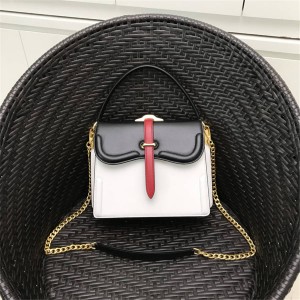 Prada/普拉达中国官网女包新款Belle 皮革手袋1BN004