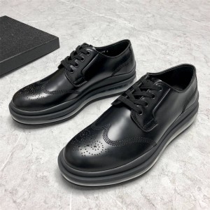 prada普拉达香港官网男士气垫皮鞋系带德比鞋2EG299